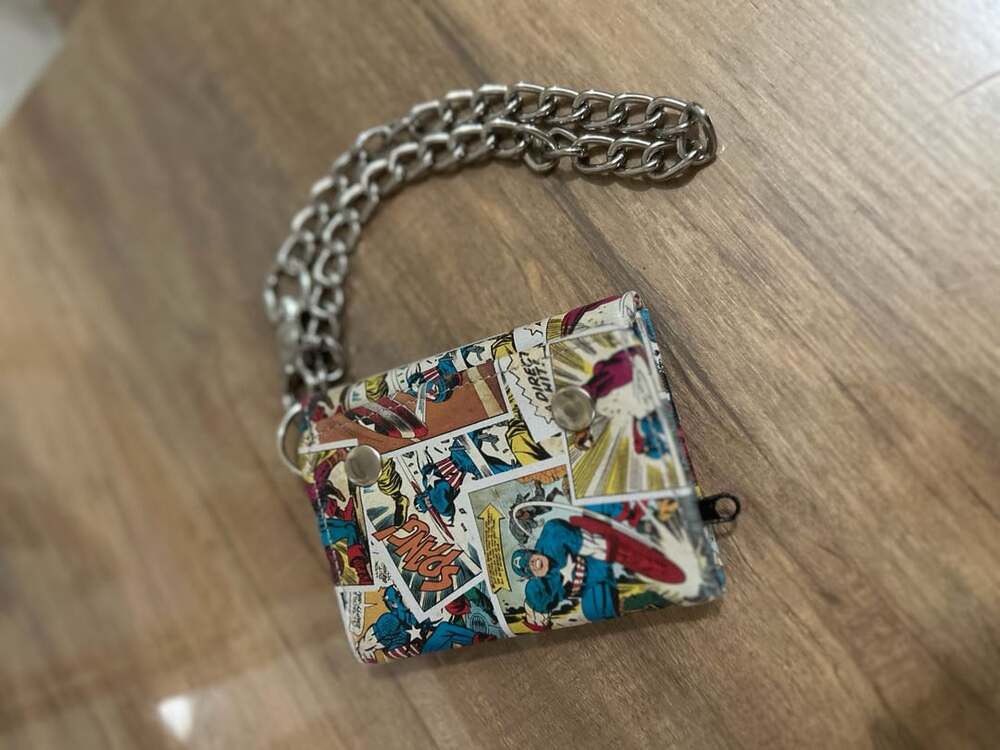 Marvel Comics Captain America Comic Book Chain Wallet